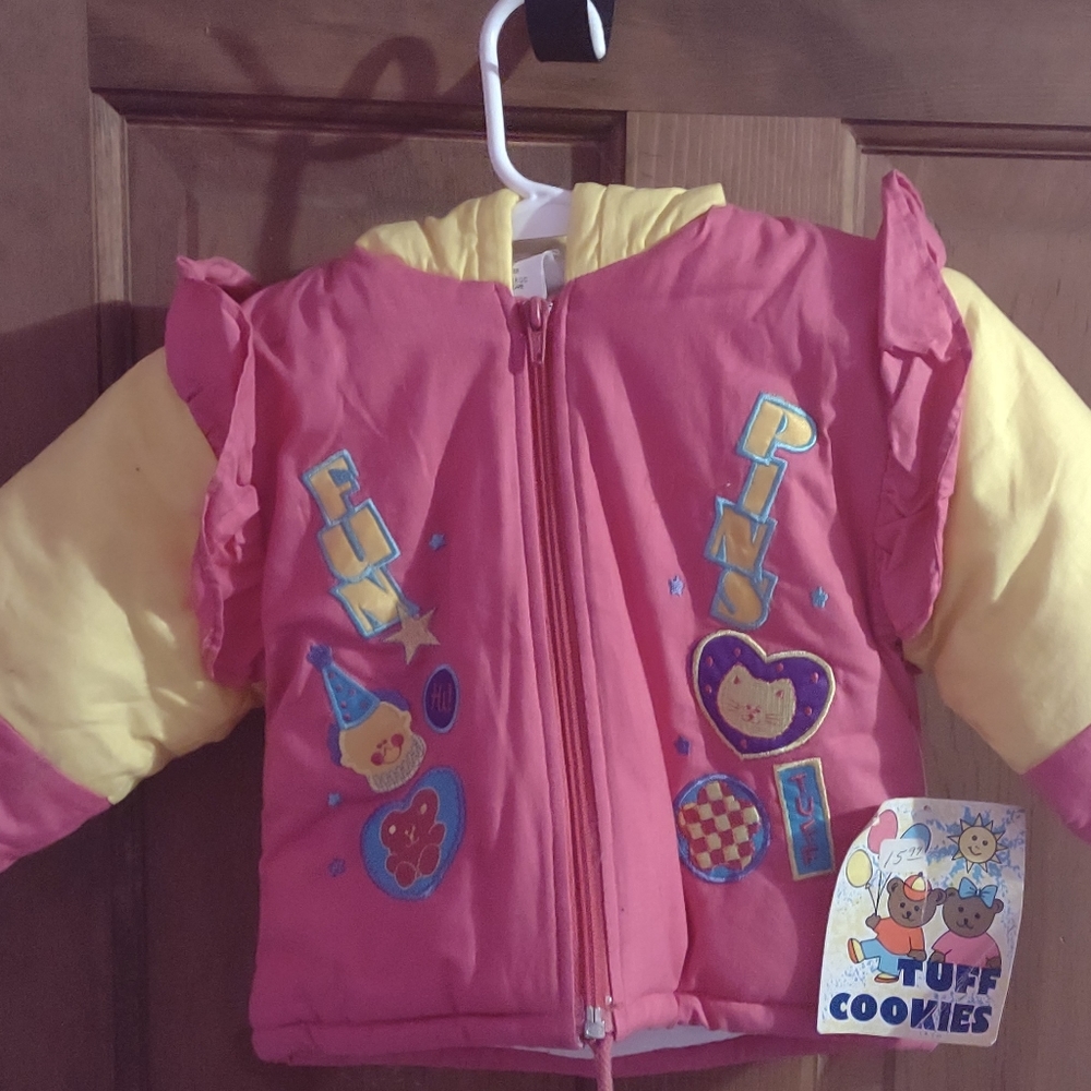 80s Tuff Cookies Vintage Toddler Coat NWT